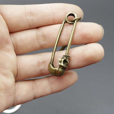 Popular Jewelry Simple Skull Pin Key Chain Pendant