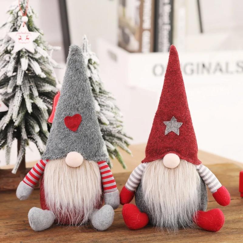 Christmas Decoration Supplies Faceless Doll Doll European American Style Old Man Doll Ornaments Children's Creative Plush Toys