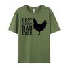 3D Style Tees Cotton Unisex Top Tshirts Best Cluckin Dad Ever Vintage Tshirt Birthday Special Luxury T Shirt