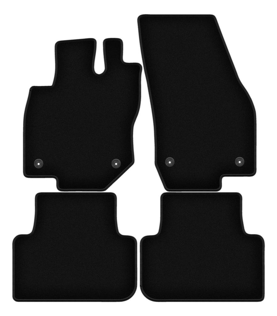 BASIC Black Velour Floor Mats For: VW Tiguan III SUV (2024-)