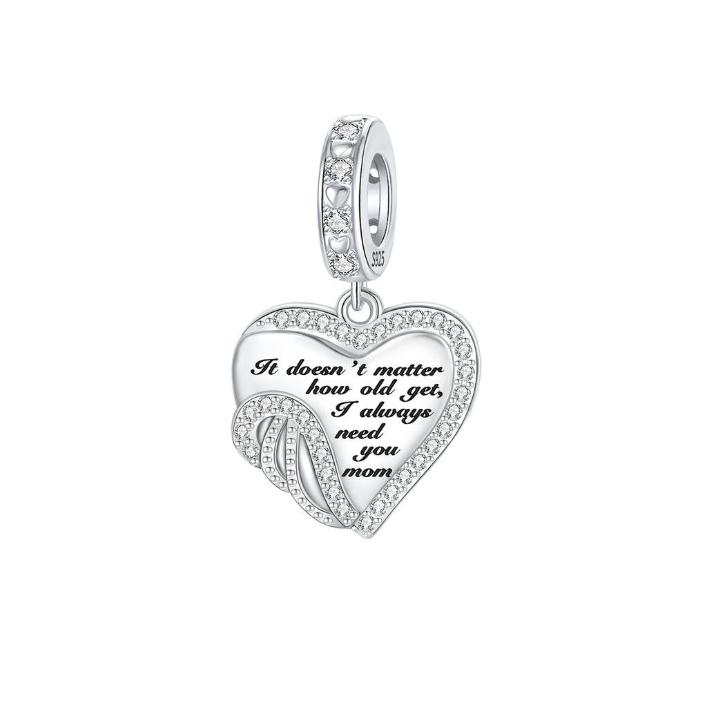 Copper Life Tree Love Cross Angel Wings Beads Charms Fit Charm Bracelet Pendant For Women Fine Jewelry Making