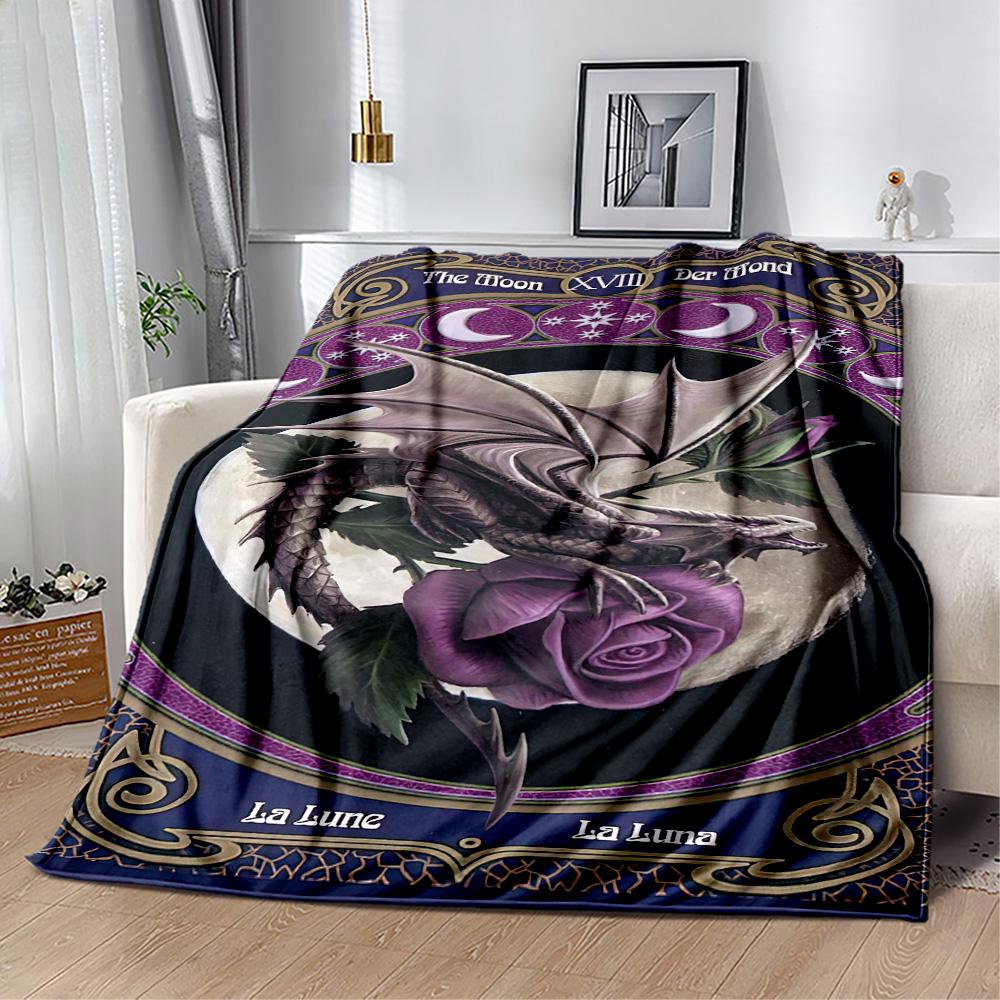 Gothic Style Blanket Ultra-Soft Perfect for Chair Livingroom Office for All Occasions Digital Print Suitable for Gifting Relatives and Friends