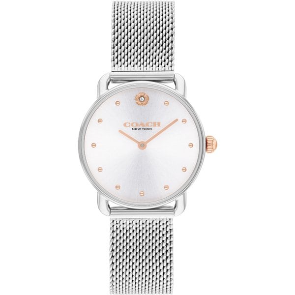 Coach Elliot Mesh Strap Silver Dial 14504221 Wrist Watch