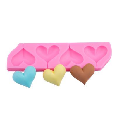 Lecca lecca di San Valentino Amore Fatto a mano Stampo in silicone per cioccolato Fai da te Cuore Decorazione per torta fondente