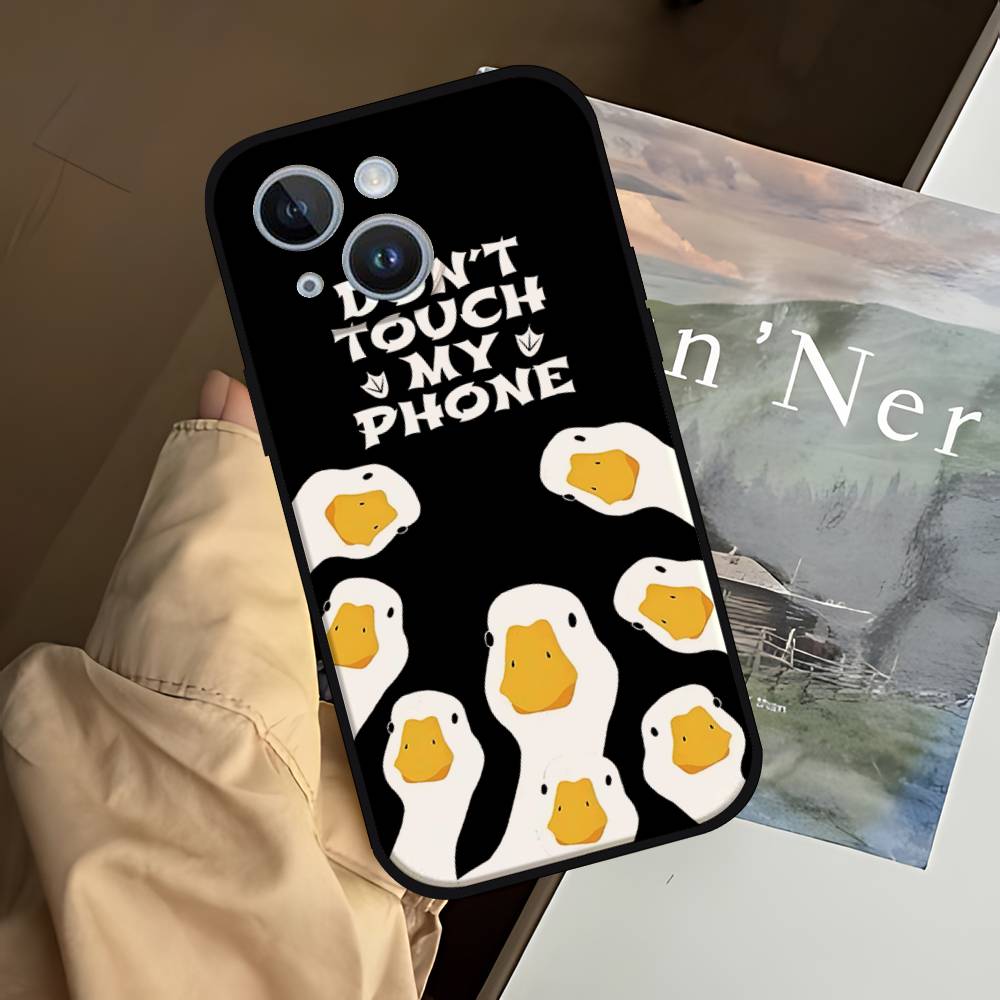 Funny Duck Phone Case Soft TPU Skin-Friendly For IPhone 17/16/15/14/13/12/11 Series: PRO, MAX, PLUS ,Mini