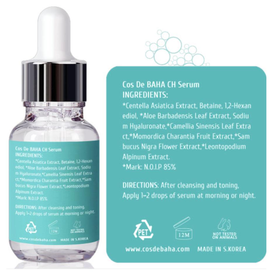 Cos De BAHA CH Centella Serum 30ml (3 Opcje)
