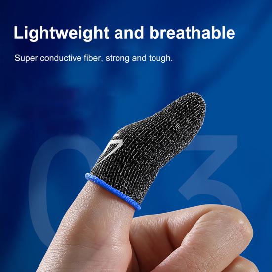 1 Pair Finger Breathable Ultra-thin Game Covers Universal Controller Fingertips Sleeves Thumb Gloves