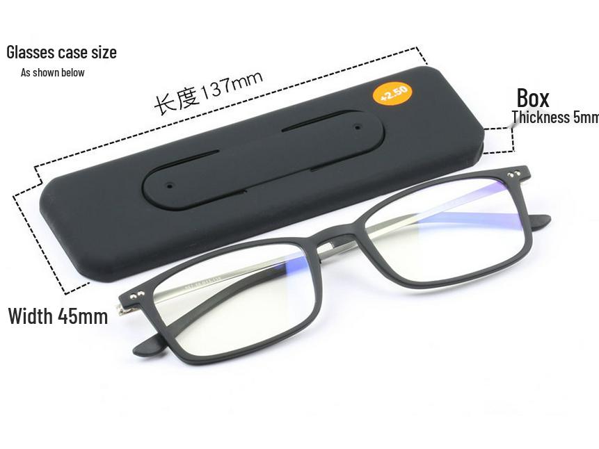 2024 Ultraleichte HD Vollrahmen Lesebrille mit Handyhalter für Männer & Frauen