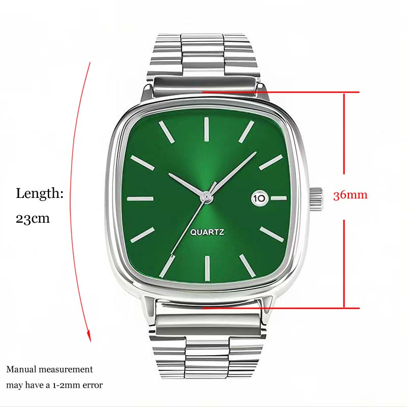 Modemarke Herrenuhr Stahlarmband Business Kalender Quarzuhren Luxus Armbanduhren Geschenk Dropshipping Große Zifferblatt Uhr