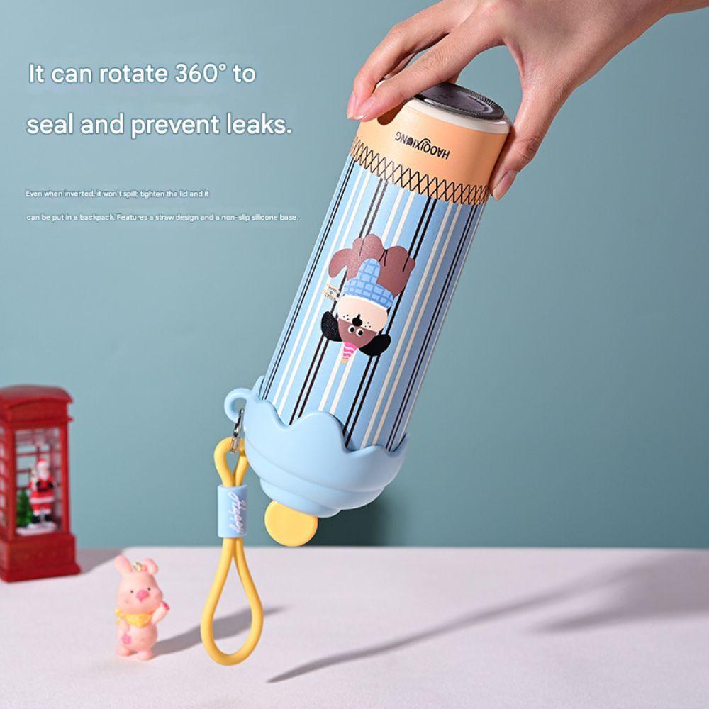 Ice Cream Vacuum Cup Insulation Or Cooling High-Capacity Floating Ball Insulated Cup 600ML With Pendant Thermal Mug
