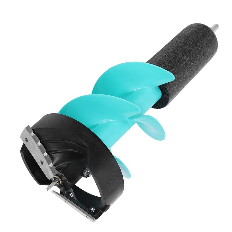 6in Electric Ice Auger Kit Incisive Blades  Resistant Ice Drill Auger with Positioner for Fishing Emergency Ice Auger Kit