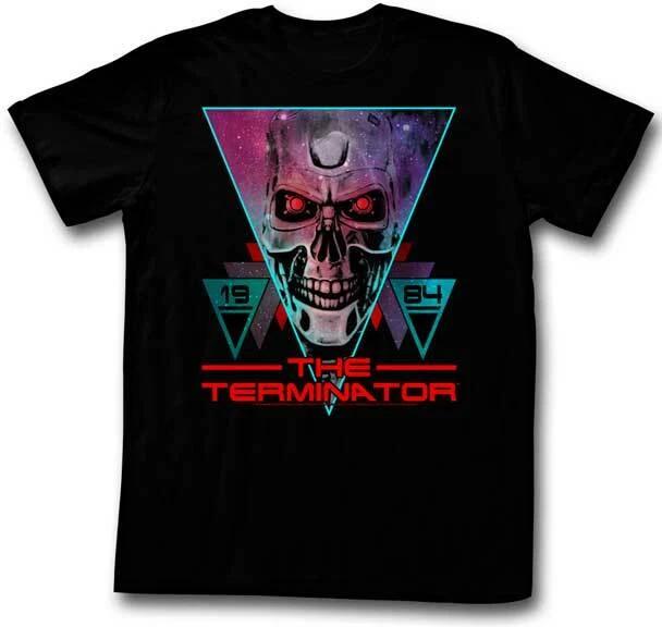 The Terminator 80 s Movie 1984 Terminator T 800 Face In Space Men s T Shirt S