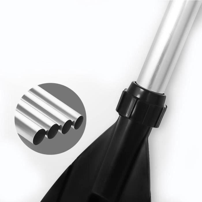 Tbest rames de bateau 2 pièces en alliage d'aluminium détachable léger lame nervurée kayak pagaies bateau avirons