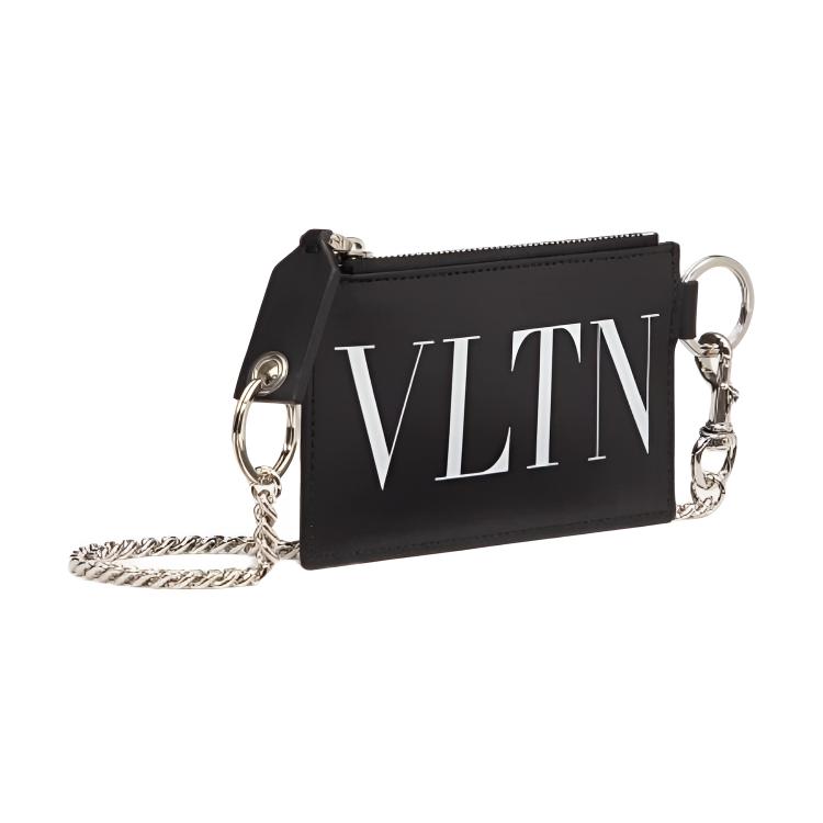 

Valentino VLTN Print Logo Multi-Slot Leather Wallet Card Holder Unisex Wallet White Black TY2P0R09LVN0NO Basic Set (Bag+Dust Bag)
