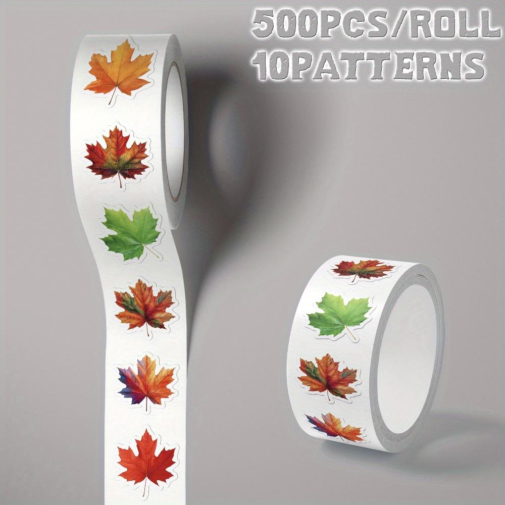 Maple Leaf Themed Stickers Perfect for Holiday Gifts, Party Decorations, Back To School, Class Rewards, Birthdays, Skateboards, Luggage, Bikes