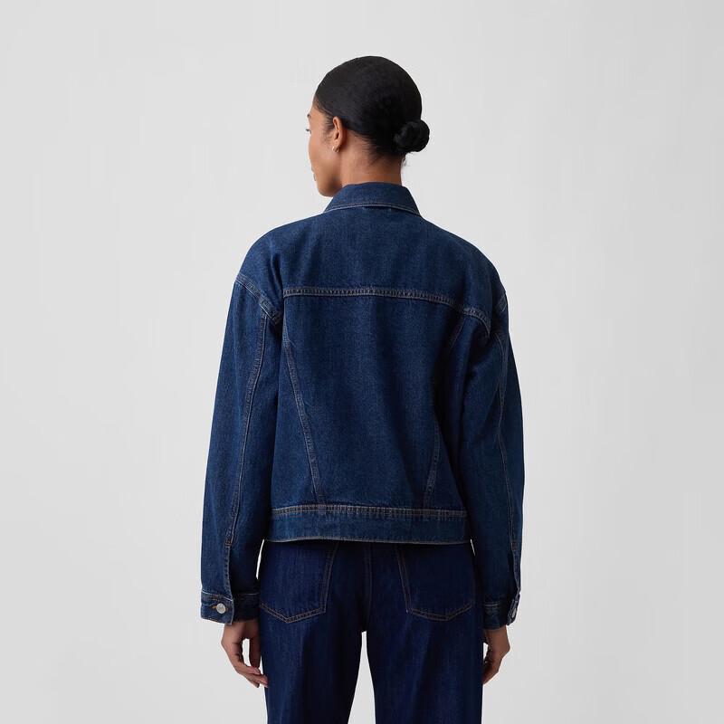 Gap Women's Washed Denim Lapel Jacket