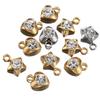 20pcs Stainless Steel Rhinestone Love Hearts Charms Pendants for Earrings Necklace Bracelet DIY Jewelry Making Accessories