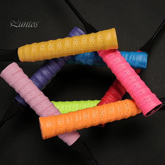 Badminton Sweatband Perforated Anti-Slip Tennis Overgrip Thickened Non-Slip Band Racket Handle Grip Super Absorbent Ultimate Comfort