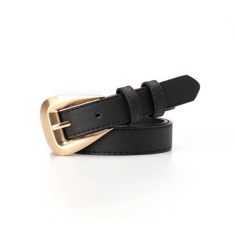 Versatile Women's Leather Belt: Stylish Decorative Waistband for Jeans and Suits