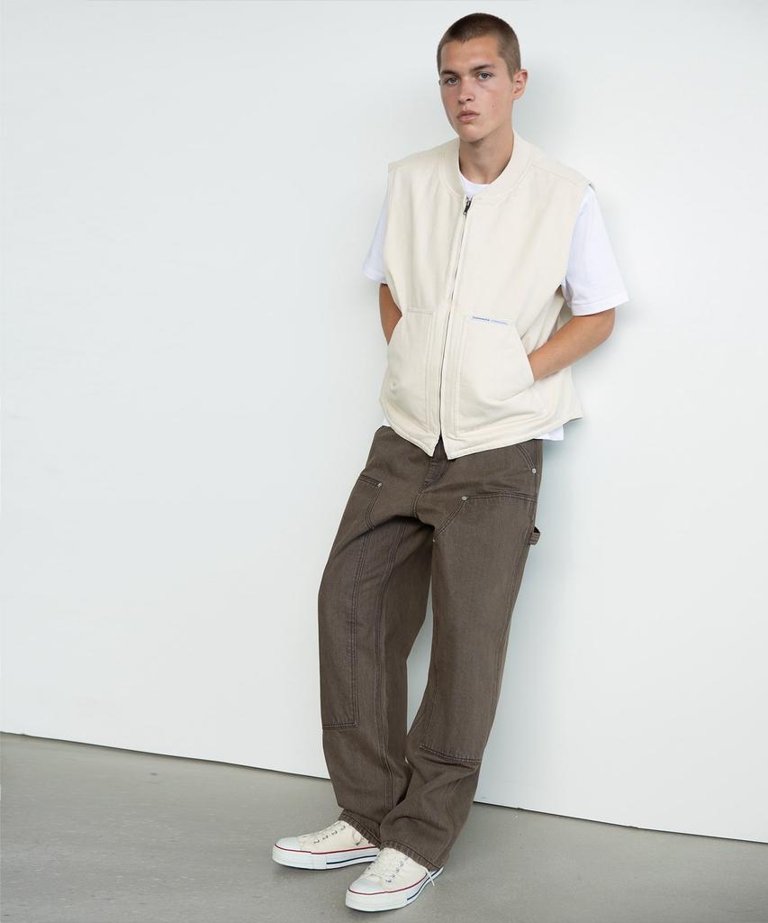 Thisisneverthat Washed Duck Vest Ivory