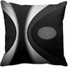 Black and White Geometric Pattern Pillow Covers Set of 4 ,,sofa and Chair Cushion Covers, Home Bedroom Room Decoration