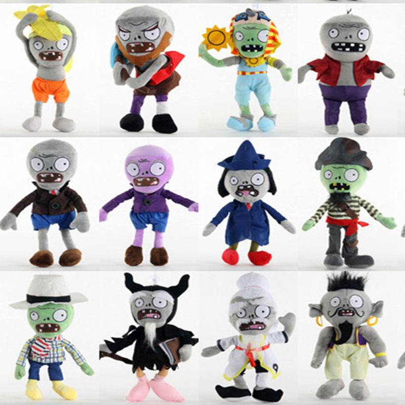 39 Styles 22-30cm Plants Vs Zombies Cosplay Plush Toys PVZ Hats Pirate Duck Zombie Plush Stuffed Toy Doll for Children Kids Gift
