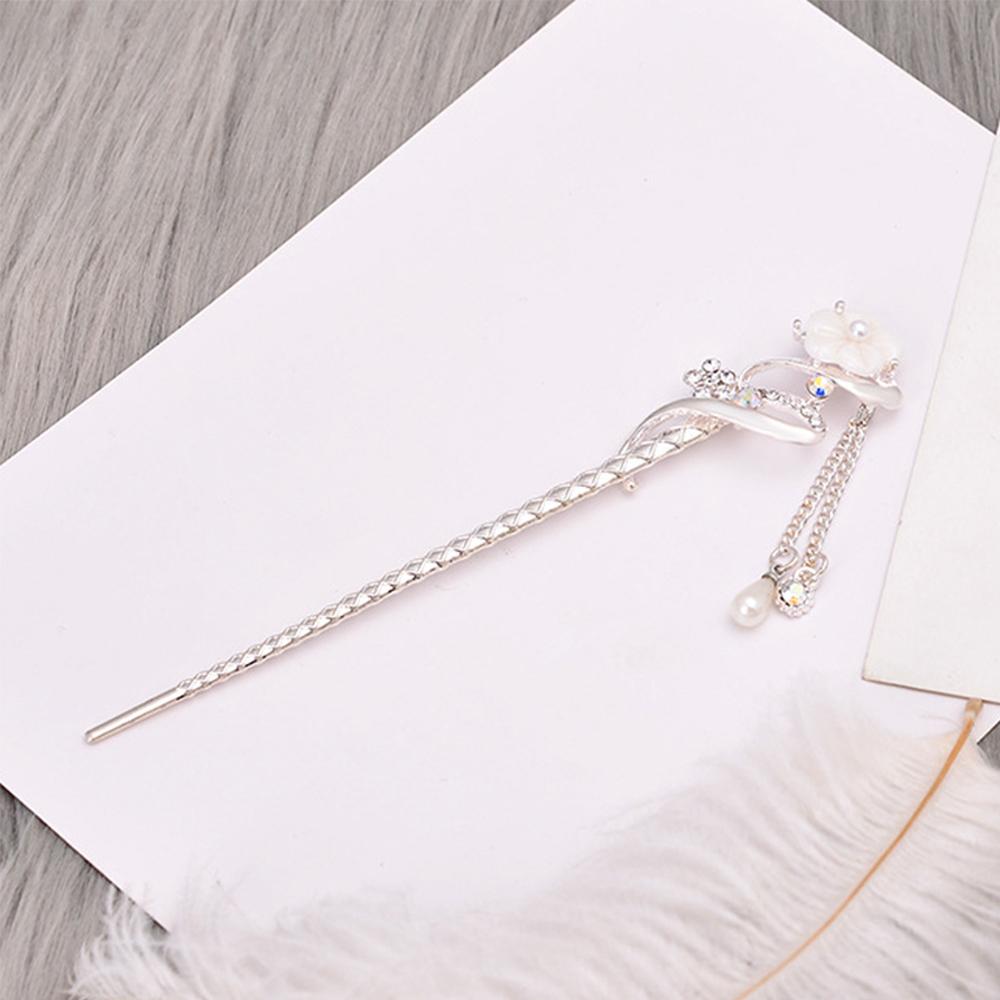 Headwear Tassel Zinc Zinc Alloy Rhinestone Pearl Hair Jewelry Hair Sticks Hair Chopsticks Hanfu Accessories