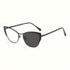 1Pcs 1 New Personalized Metal Cat Eye Frame For Men And Women Fashionable Trendy Glasses Light Pigment Lens