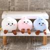 1Pcs Little Bun Keychain Doll Plush Toy Mini Couple Backpack Pendant Doll Decoration Girl'S Gift Diy Accessories