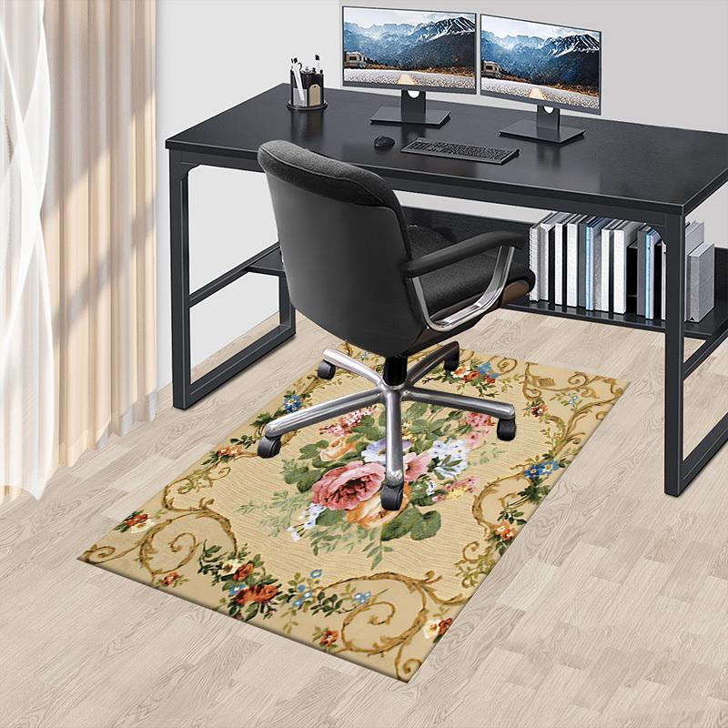 1PC Floral Pattern Extra Large Non Slip Floor carpet, Office, family, bedroom, Studio Large Area Rug Indoor Rugs
