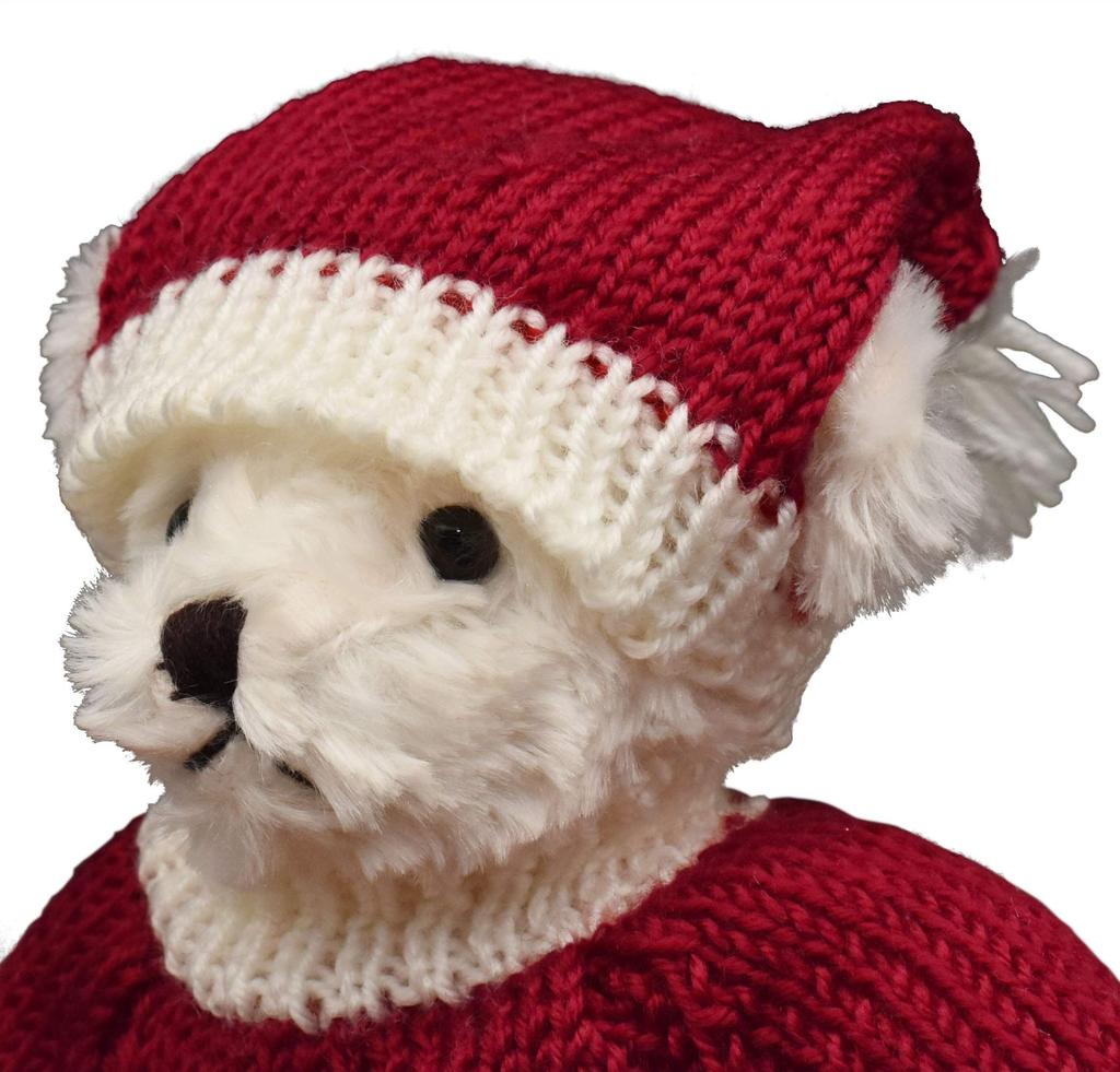 S020122 Santa's Factory Christmas Sweater Bear Santa L