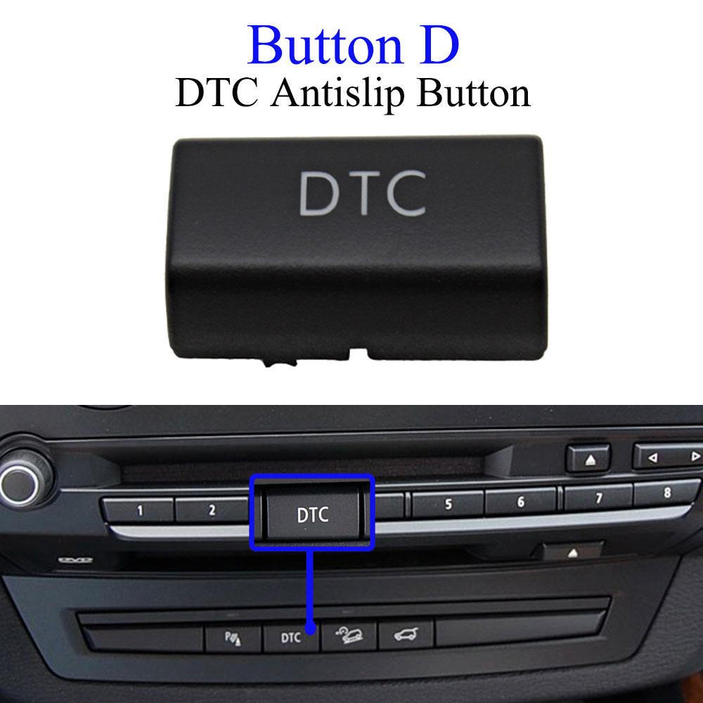For BMW X5 X6 E70 E71 Car Dashboard Keys AUTO Radar Sensor Rear Cover Parking Trunk Switch Start Stop Button AC Vent Slider