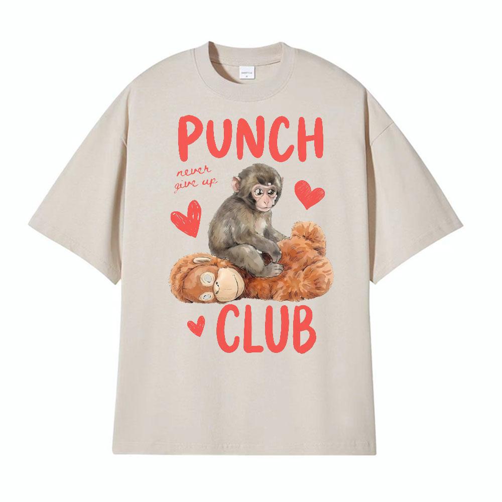Punch Club Viral Baby Monkey T Shirt Men Women Clothing Summer Vintage Classic ONeck Tshirts Streetwear Short Sleeve Tee Shirt