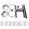 Dog Food Bowls Stainless Steel Spill-proof Dog Bowl Raised Dog Bowl Stand 2 Dog Food Bowls for Food and Water Durable