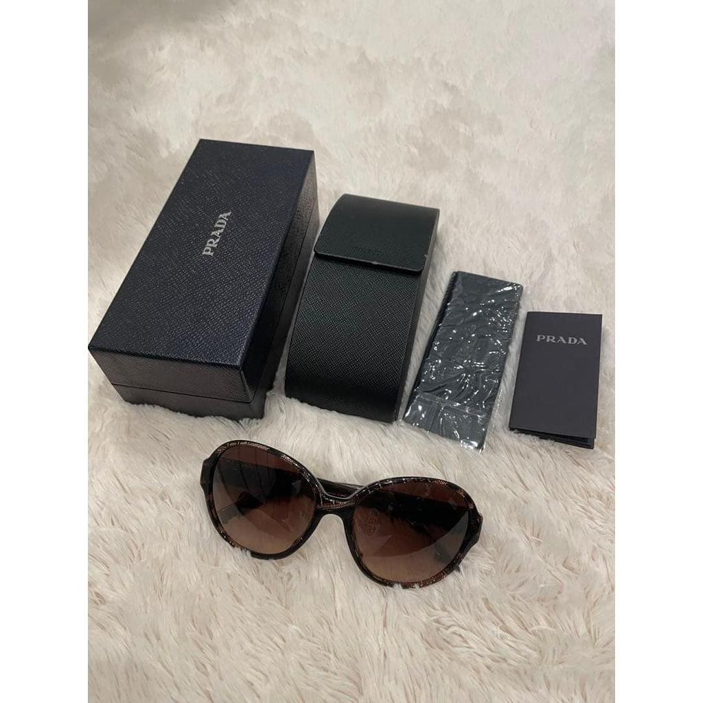 Used PRADA sunglasses brown tortoiseshell pattern