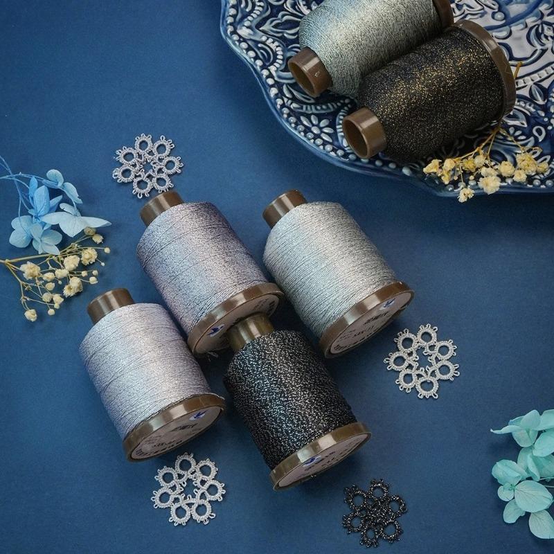 0.2mm 200Meters Metallic Thread for DIY Jewelry Making Shiny Necklace Bracelet String Thread Necklace Bracelet Crochet String