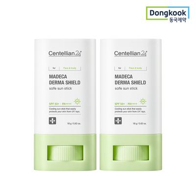 Madeca Dermashield Sicherer Kühlender Sonnenschutz-Stick 18g (SPF50 +) 2 Stück 24H
