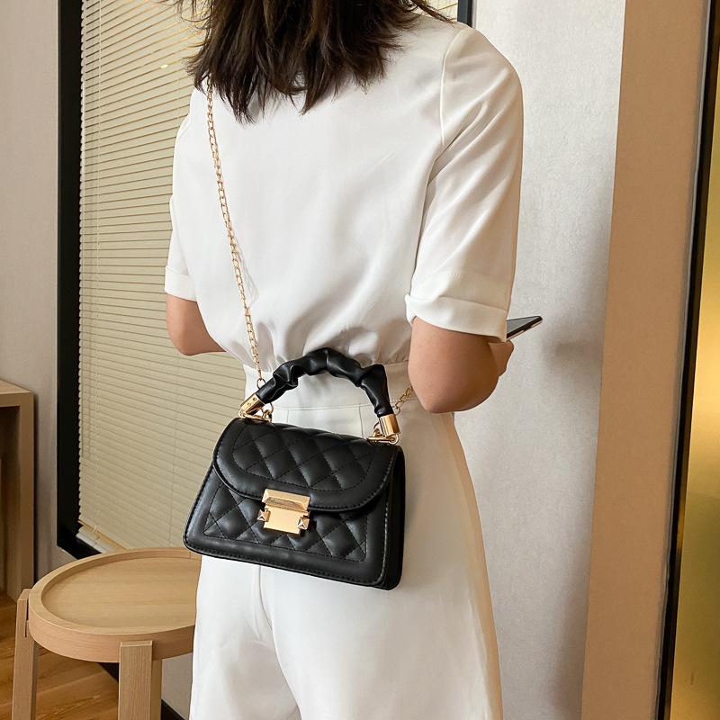 Women's Bags Popular Ins Women's Bags Classic Korean Fashion Internet Celebrity Portable Small Square Bag Chain Messenger Bag
