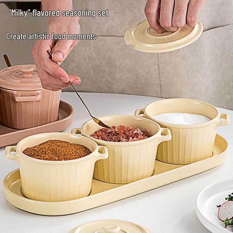 De ou Starlight INS Style Ceramic Seasoning Jar Set