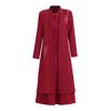 Winter Mother-in-law Wedding Outfit 2025: Velvet-Enhanced Dress Suit for Middle-Aged & Elderly Mothers.