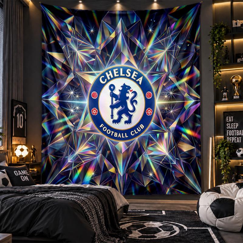 Wandbehang Wandteppich Chelsea FC Drucktuch für Wohnzimmer Schlafzimmer Heimdekoration