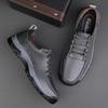 FashionLuxury Brand Mens Oxford Shoes Low-top Lace Up Outdoor Shoes Genuine Cow Leather Formal Walking Sneakers Eisure Treking Footwear