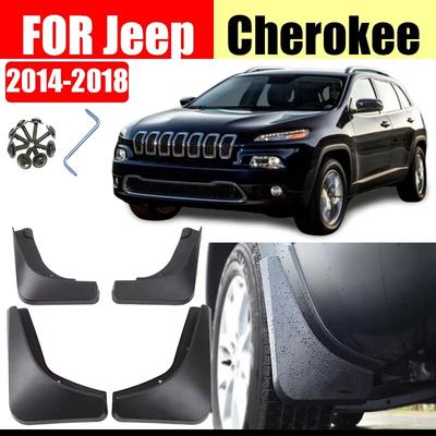 For Jeep Cherokee 2014-2018 Mudguard Fender Mud Flap Guards Splash Mudflaps Car Accessories Mudguards Front Rear 4pcs