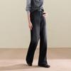 Sancai Women's Winter Casual Loose Wide-Leg Denim Jeans