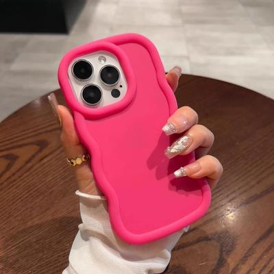 Per Samsung Galaxy A73 A53 A33 A55 A54 5G A52 A52s A51 4G Cover in Silicone Colore Solido Caramella Colorata Macaron Onda Stereo Dopamina