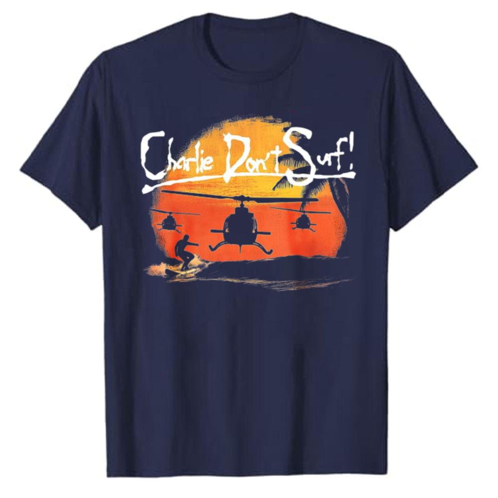 Charlie Dont Surf TShirt Harajuku Graphic T Shirts Outdoors High Quality Cotton Shortsleev Streetwear Unisex Clothing Casual Tee