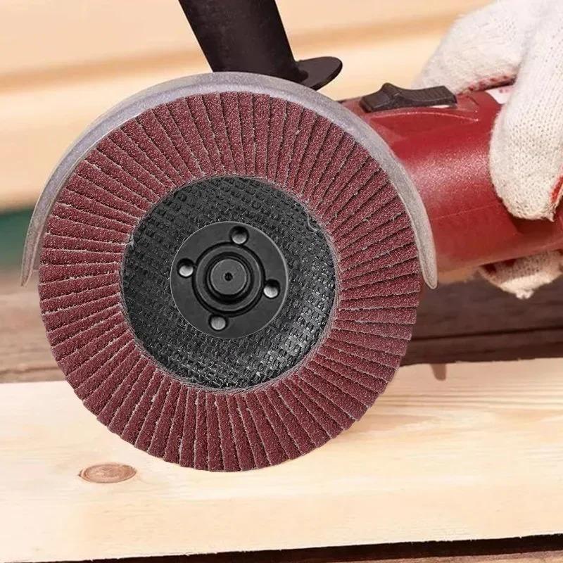 5/1PCS Red Sand Flap Discs 40 60 80 120 Grit Grinding Disc For Angle Grinder Polishing Pads Sanding Wheel Grinding Welding Tools