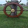 Ships Wheel - 30" Wood and Brass Nautical Ships Wheel - Nautical Decor, Boat Decor, Beach Decor
