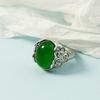 925 Sterling Silver Plated Sun Moon Sunflower Heart Rings for Women Original Flower Wedding Crystal Luxury Jewelry R5375