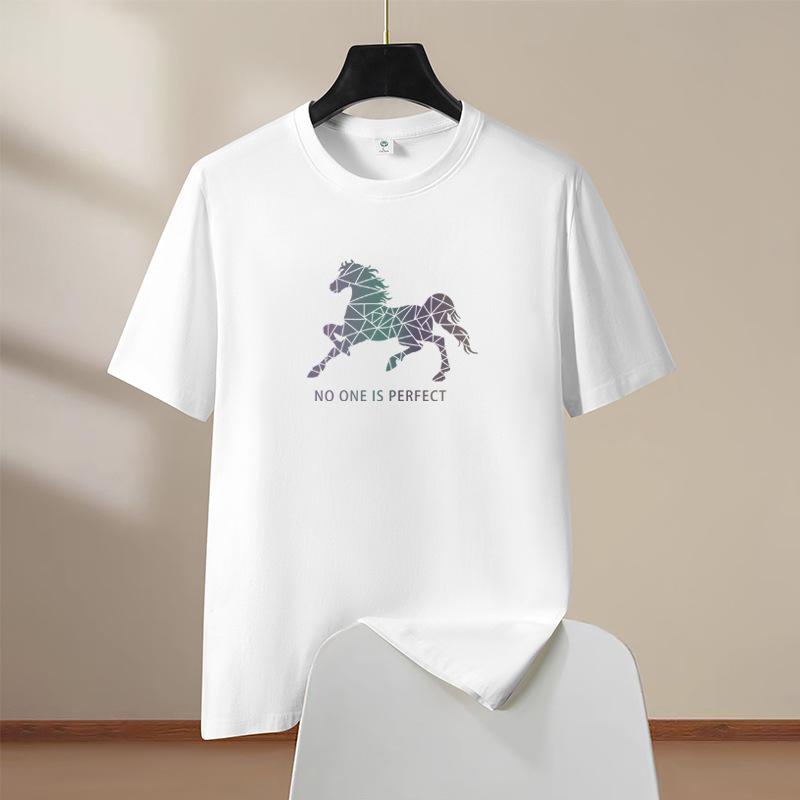 T-Shirt for Men O Neck Horse T-shirts Man T-shirt for Male Oversized S-6XL Men T-shirts Sports Print Shorts Sleeve T-shirts
